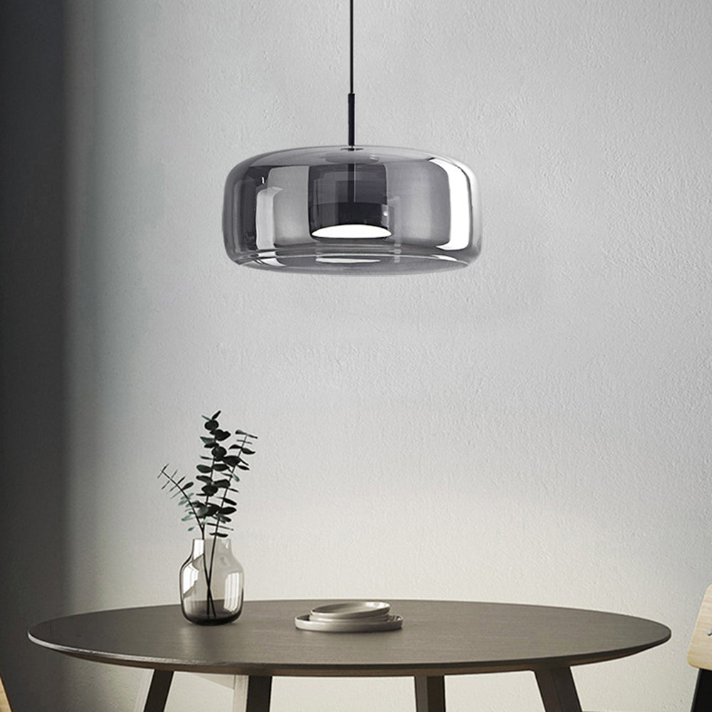 Framevia - AmberGlow Retro LED Hanglampen Goud Metaal Glas