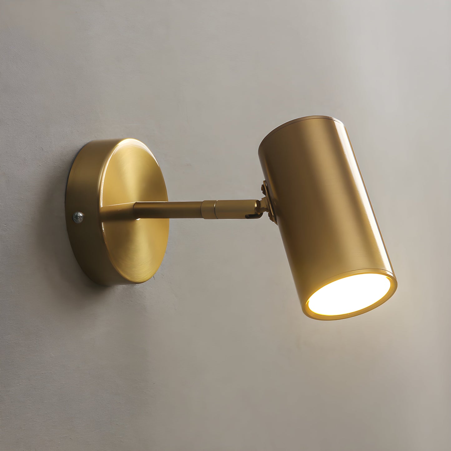 Veyra – Verstelbare Moderne LED Wandlamp (Zwart & Goud, Roteerbare Spot)