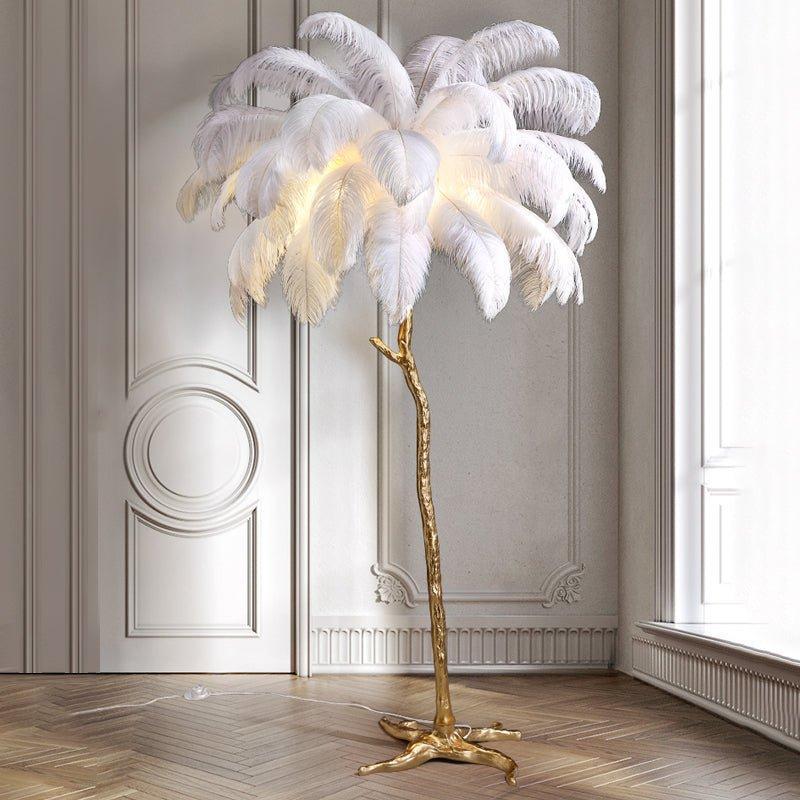 Anaëlle – Luxe Pluizige Vloerlamp met LED Verlichting