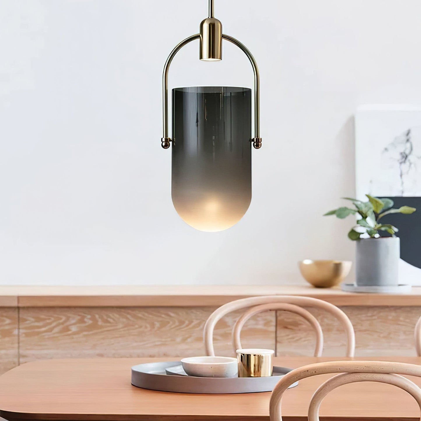 Candelis - Hanglamp Met Transparant Glas En Metalen Details