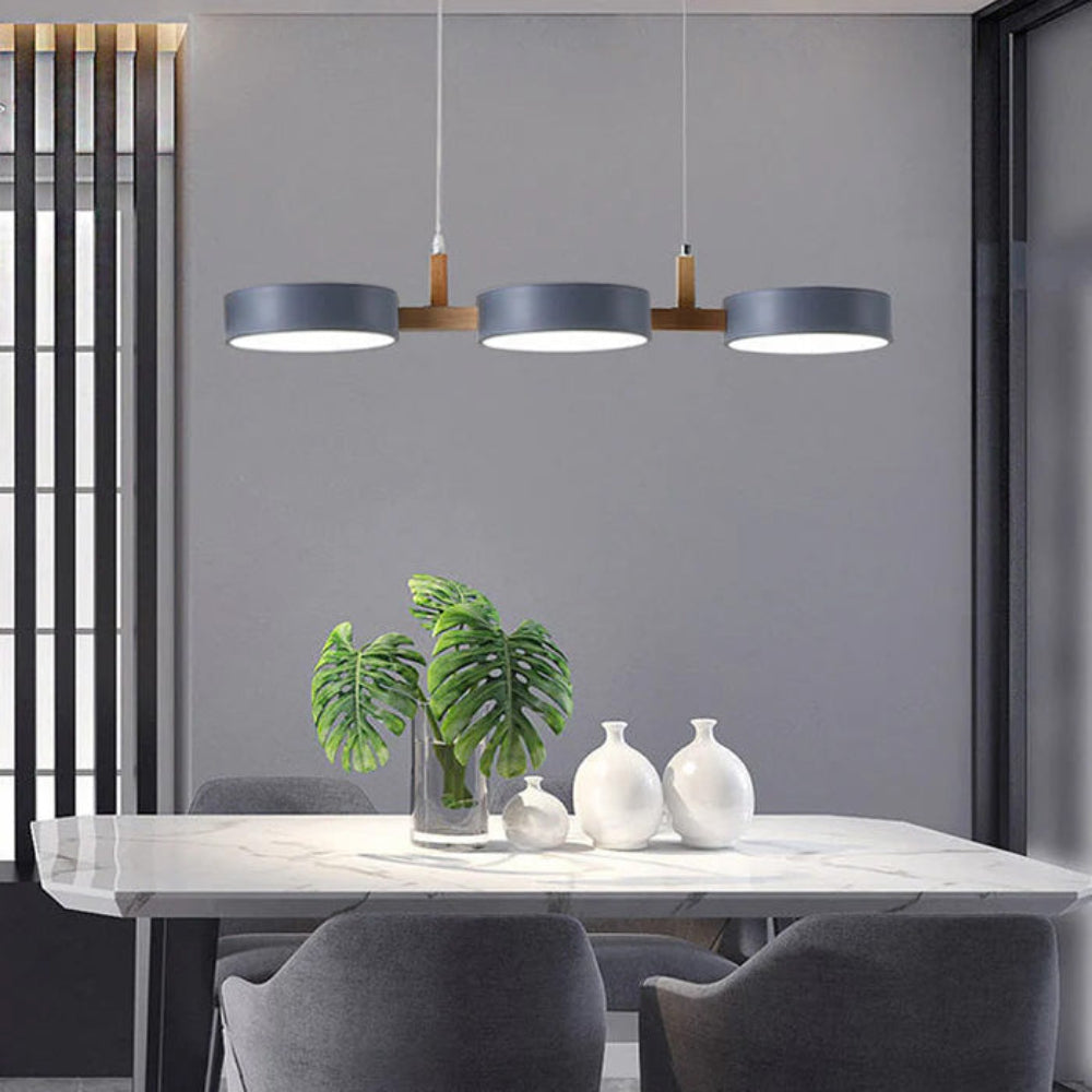 Noro – Scandinavische Hanglamp (Plafondlamp, Hout & Metaal, Modern Minimalistisch, E27)