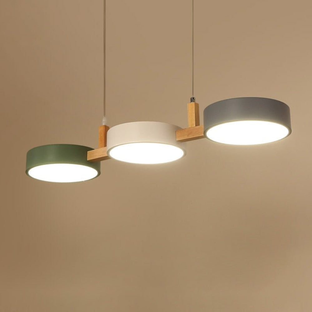 Noro – Scandinavische Hanglamp (Plafondlamp, Hout & Metaal, Modern Minimalistisch, E27)