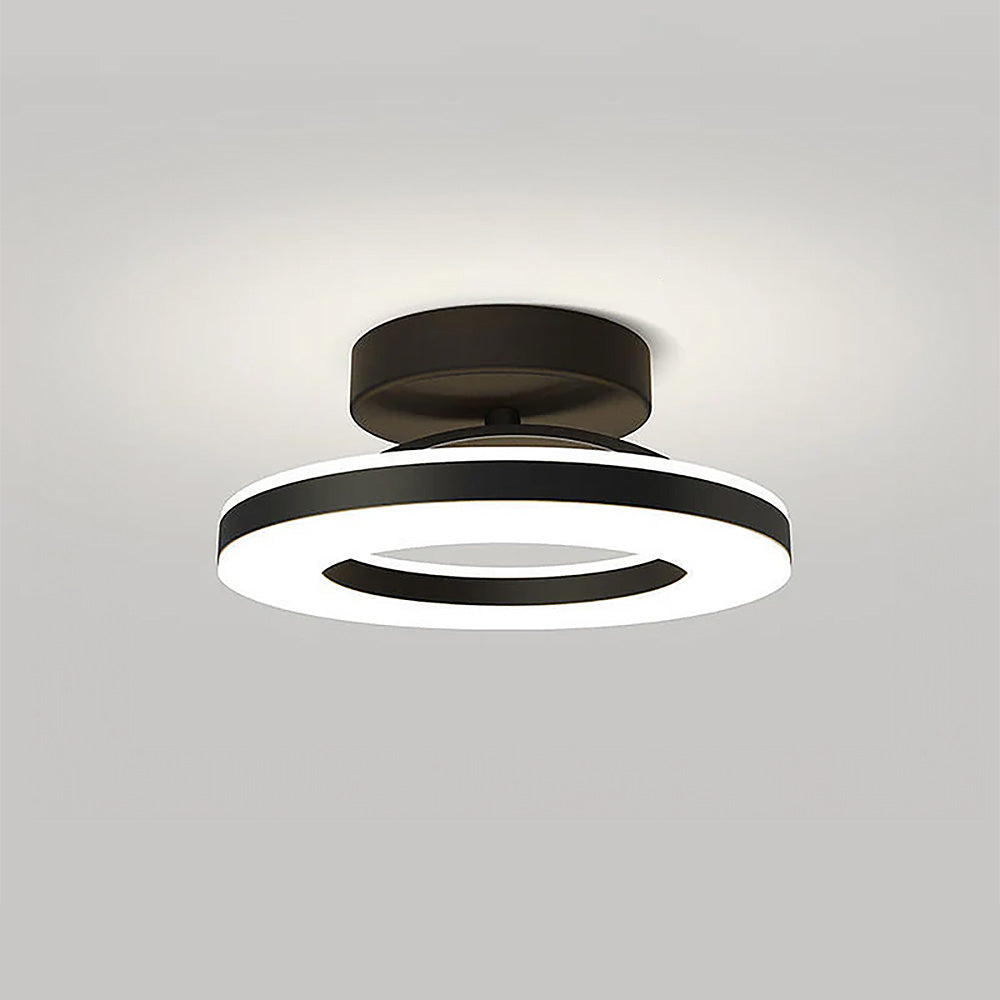 Framora - Moderne Ronde IJzeren LED Plafondlamp Voor Stijlvolle Gangen