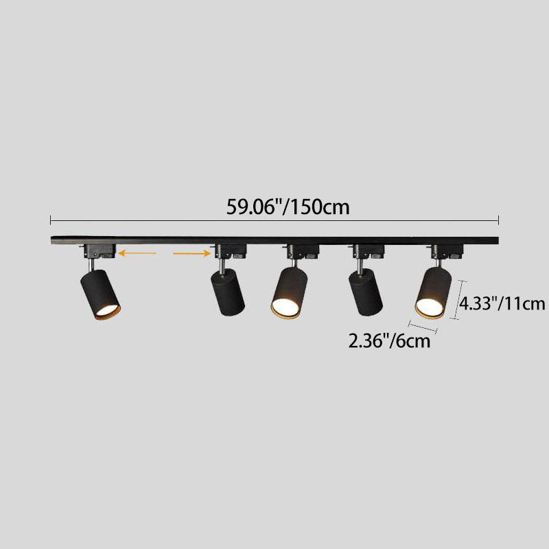 Vexa – Moderne Tubulaire LED Railverlichting (3/4/5 Lichten)