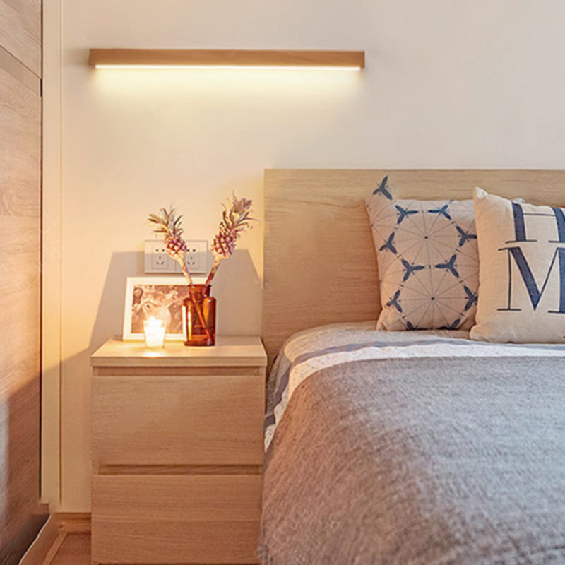 Kairo – Japanse Massief Houten LED Strip Wandlamp (Eenzijdig / Tweezijdig)
