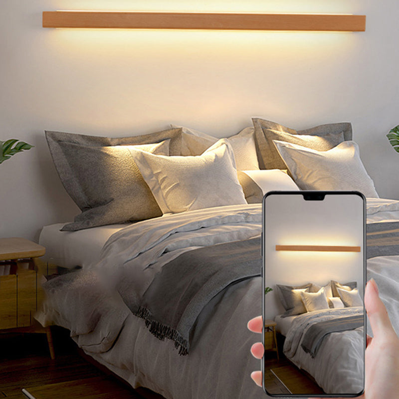 Kairo – Japanse Massief Houten LED Strip Wandlamp (Eenzijdig / Tweezijdig)