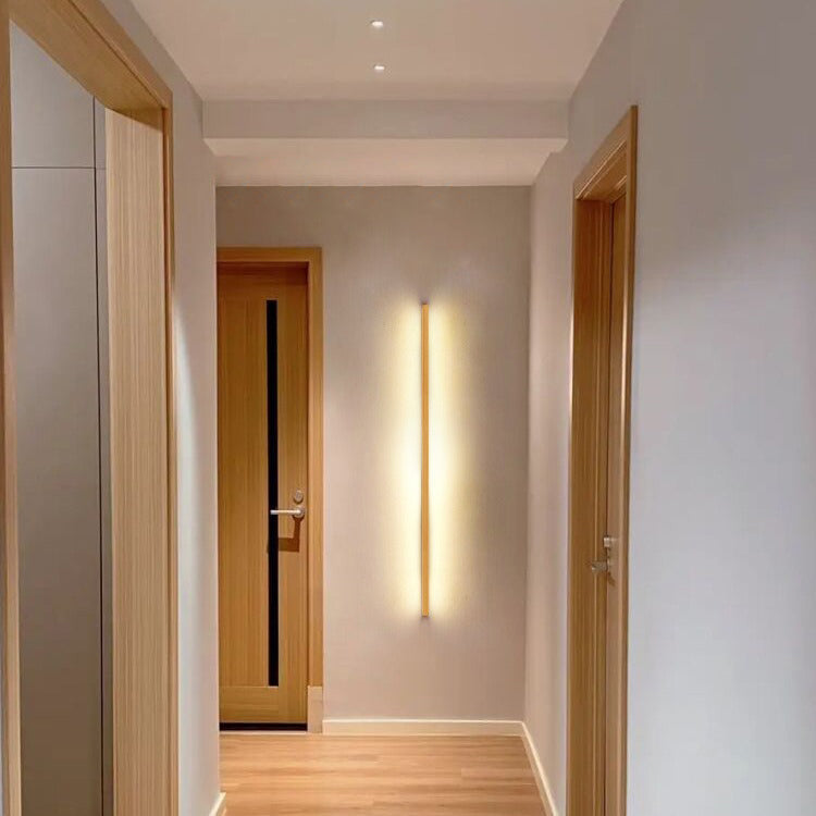 Kairo – Japanse Massief Houten LED Strip Wandlamp (Eenzijdig / Tweezijdig)