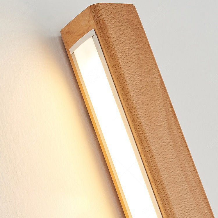 Kairo – Japanse Massief Houten LED Strip Wandlamp (Eenzijdig / Tweezijdig)