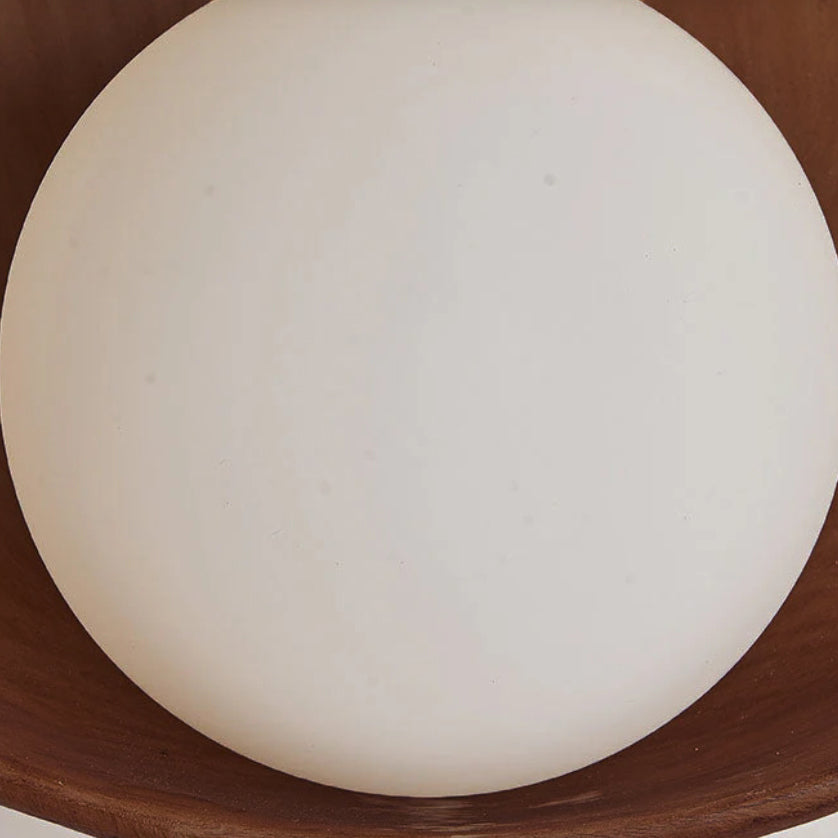 Orbis – Moderne Minimalistische Ronde Wandlamp (1-Lichts, Hars & IJzer)