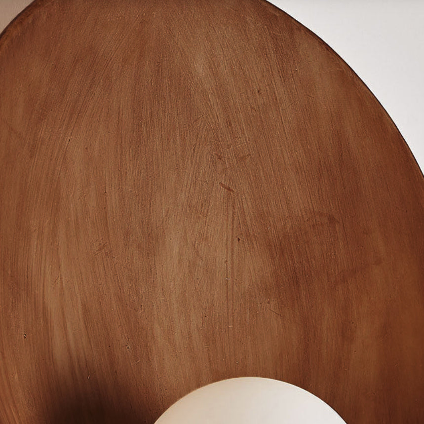 Orbis – Moderne Minimalistische Ronde Wandlamp (1-Lichts, Hars & IJzer)