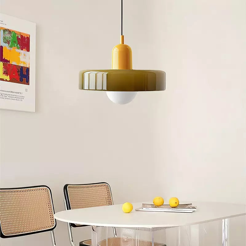 GleaMore - Bauhaus Hanglamp In Stijlvol Gekleurd Glas