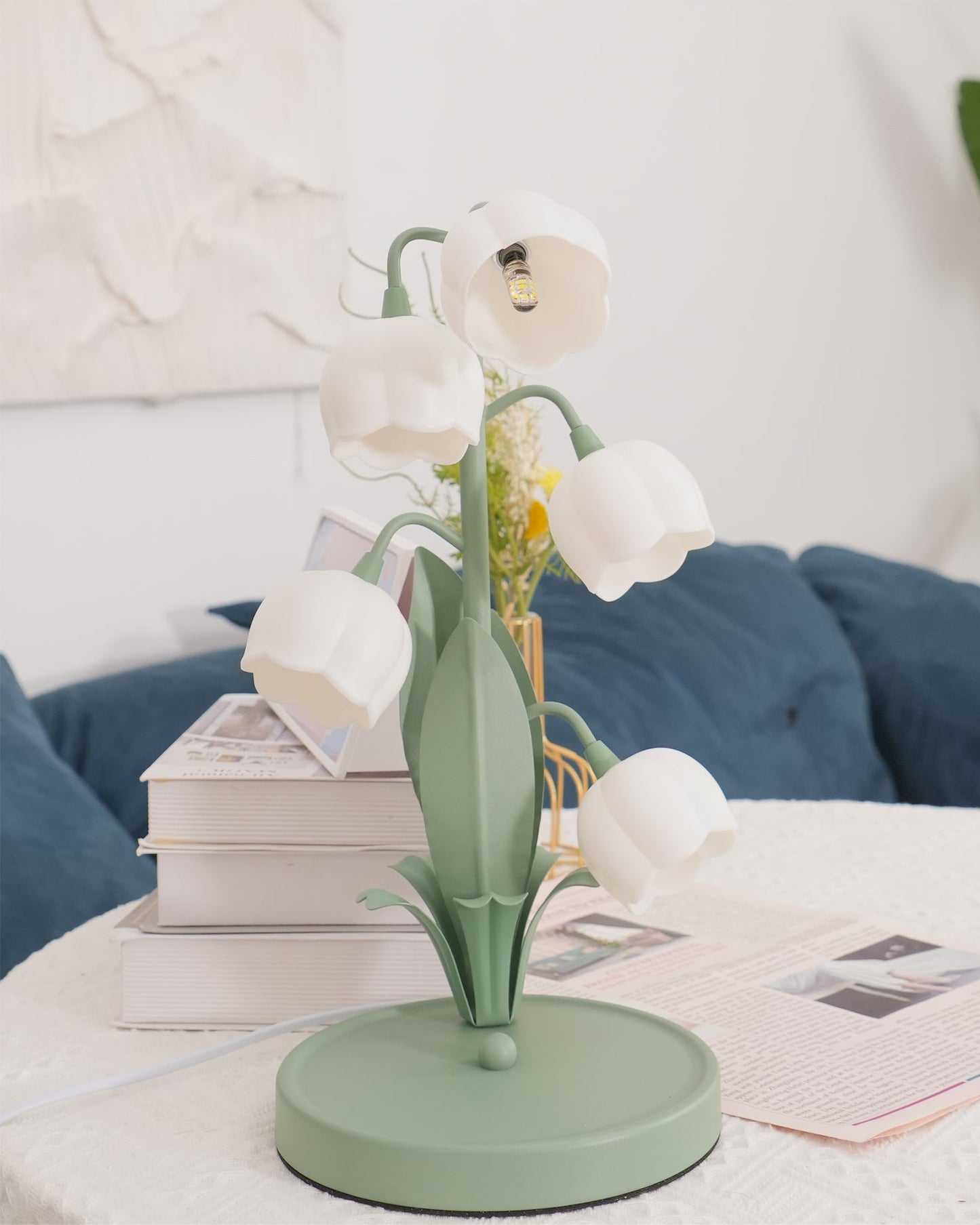 Rayora - Eigentijdse Bell Orchid Lamp Met Warm Gloeiend Licht