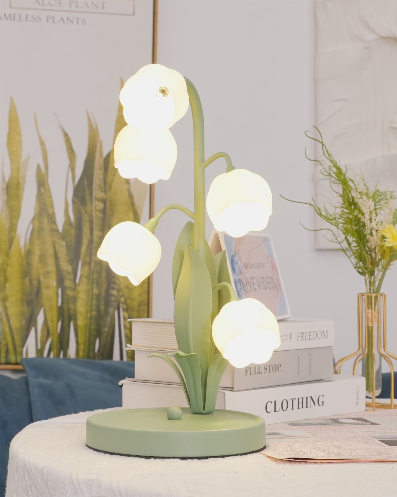 Rayora - Eigentijdse Bell Orchid Lamp Met Warm Gloeiend Licht
