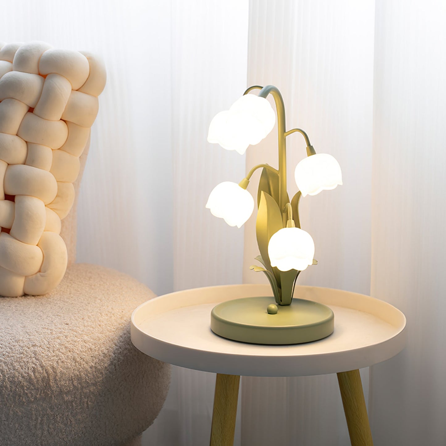 Rayora - Eigentijdse Bell Orchid Lamp Met Warm Gloeiend Licht