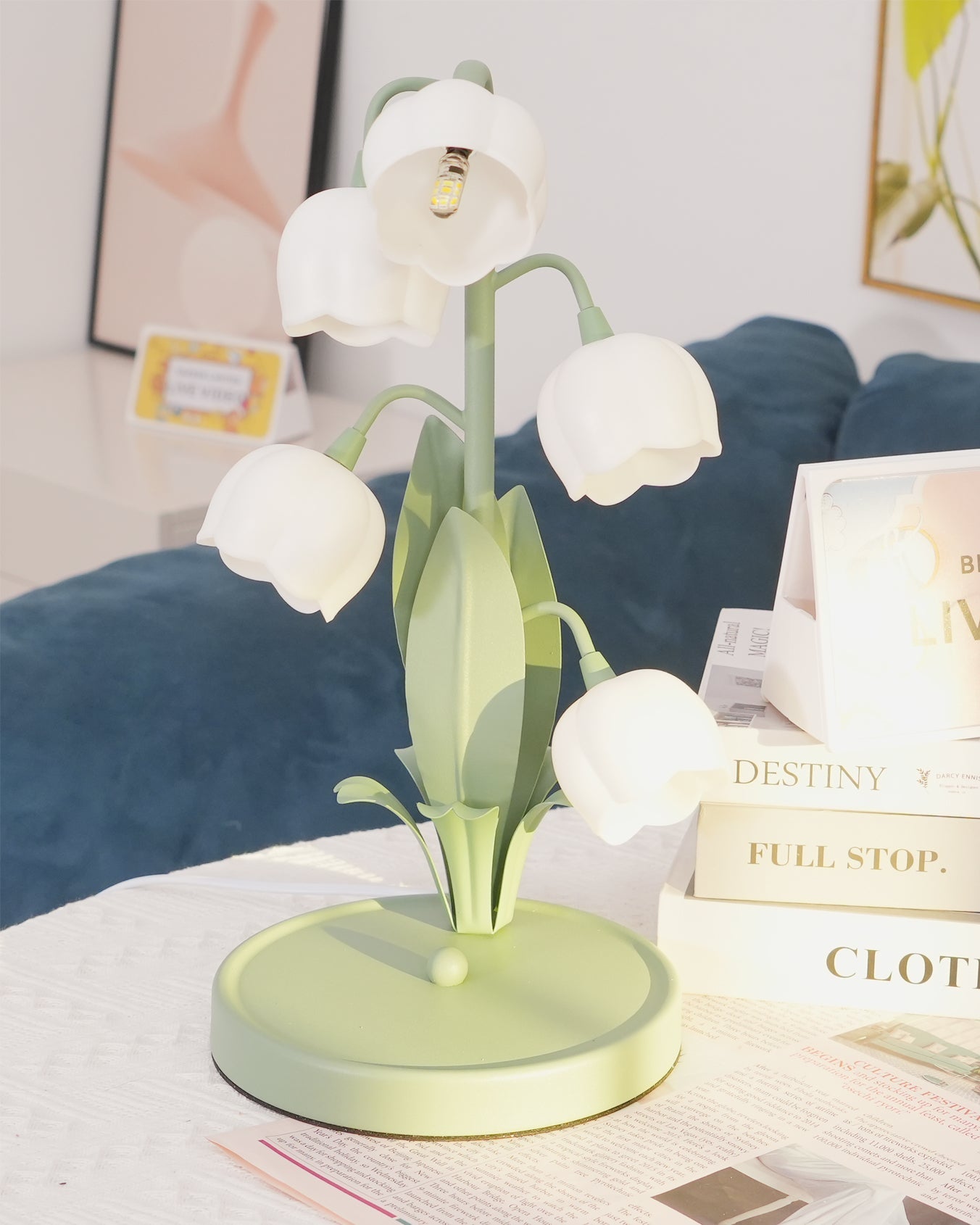Rayora - Eigentijdse Bell Orchid Lamp Met Warm Gloeiend Licht