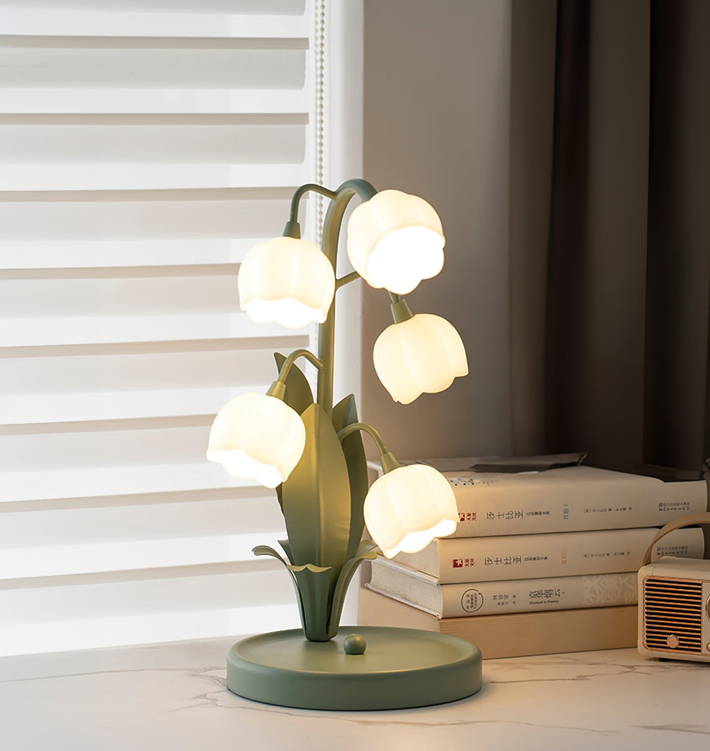 Rayora - Eigentijdse Bell Orchid Lamp Met Warm Gloeiend Licht