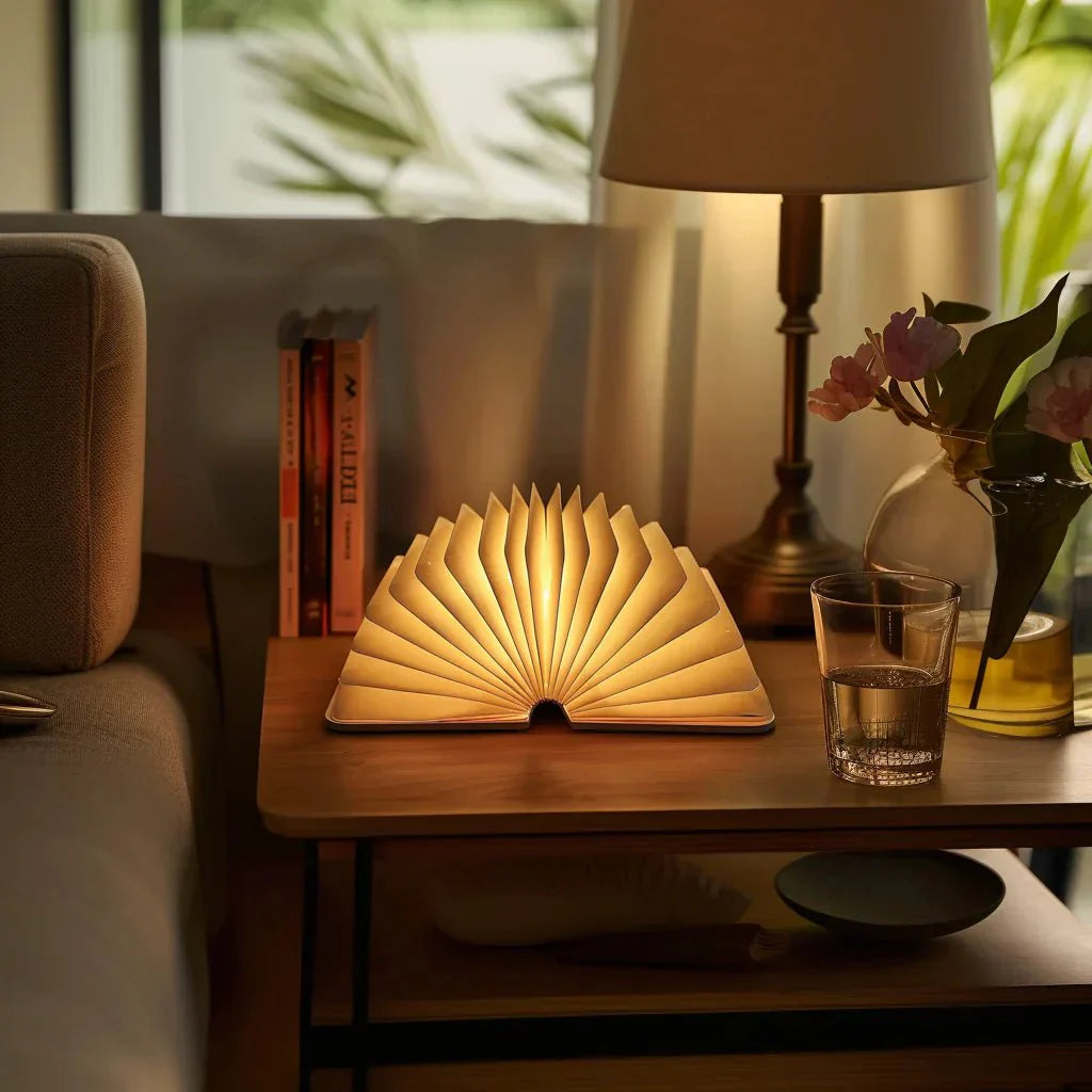 Lumora – LED Tafellamp Boekenlamp Oplaadbaar | Design Nachtlamp