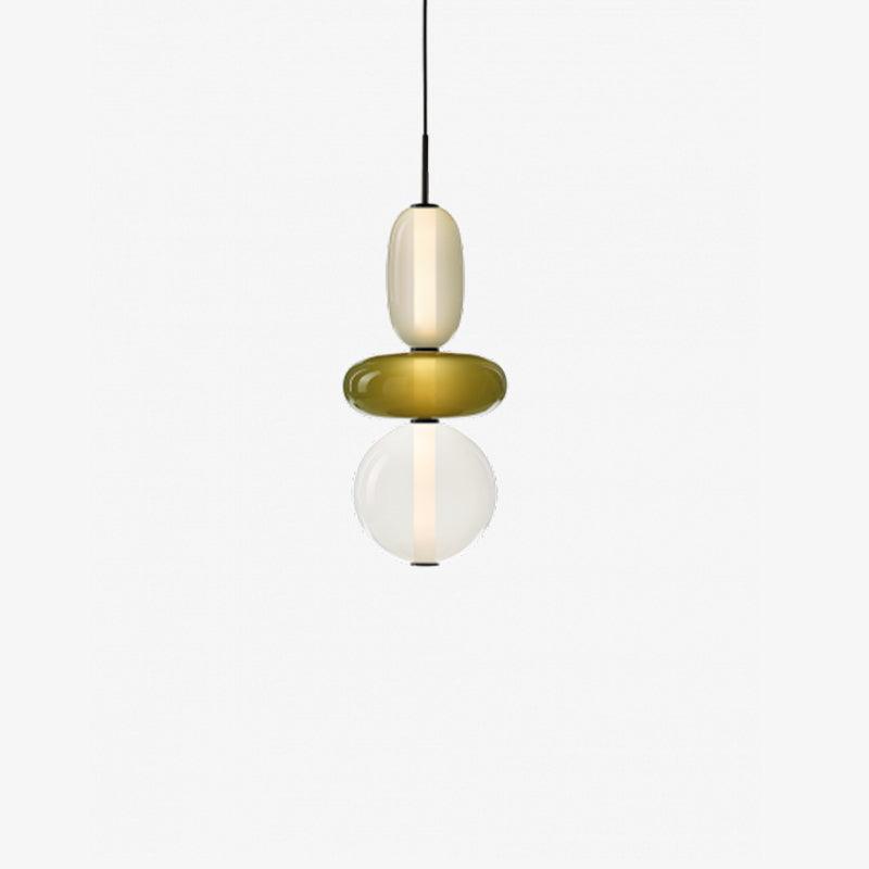 Veyla – Gekleurde Glazen Hanglamp (Plafondlamp, Modern Artistiek LED)