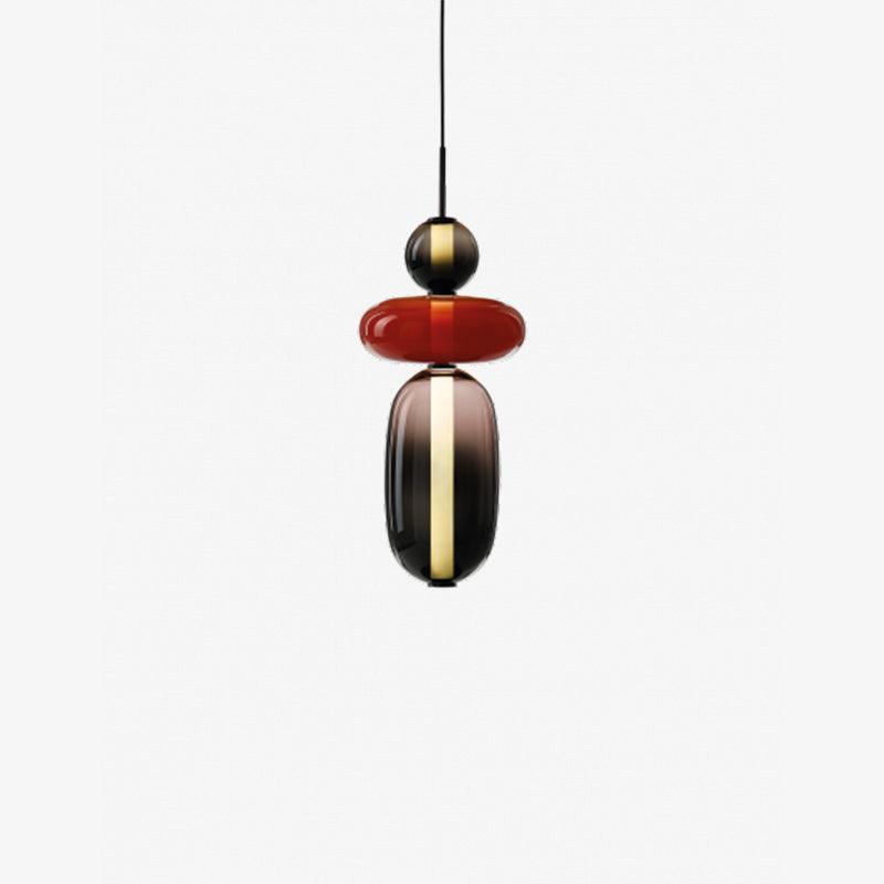 Veyla – Gekleurde Glazen Hanglamp (Plafondlamp, Modern Artistiek LED)