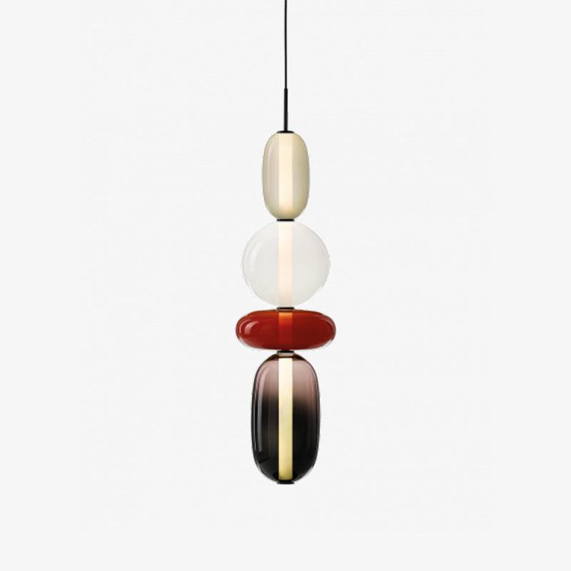 Veyla – Gekleurde Glazen Hanglamp (Plafondlamp, Modern Artistiek LED)