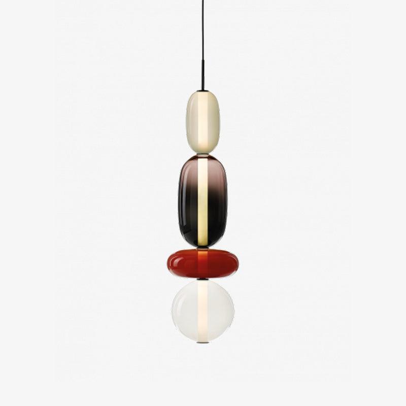 Veyla – Gekleurde Glazen Hanglamp (Plafondlamp, Modern Artistiek LED)