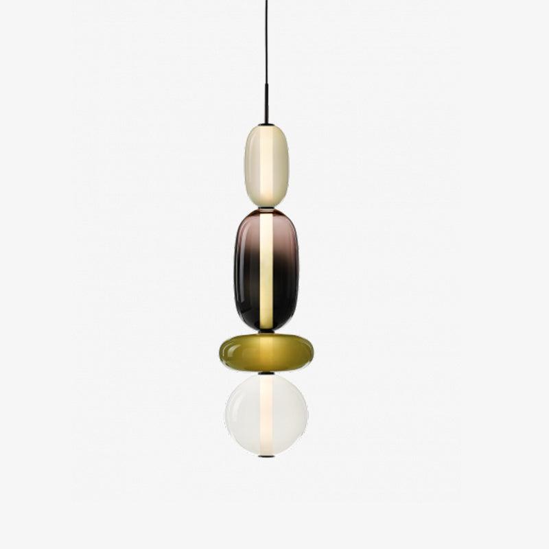 Veyla – Gekleurde Glazen Hanglamp (Plafondlamp, Modern Artistiek LED)
