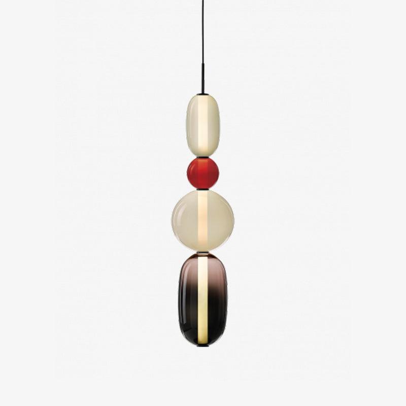 Veyla – Gekleurde Glazen Hanglamp (Plafondlamp, Modern Artistiek LED)