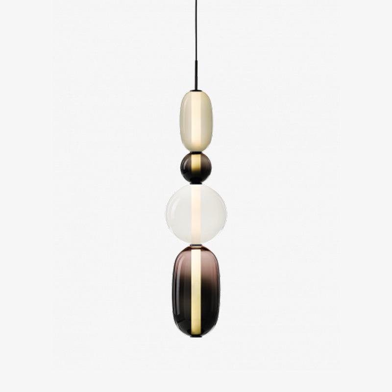 Veyla – Gekleurde Glazen Hanglamp (Plafondlamp, Modern Artistiek LED)