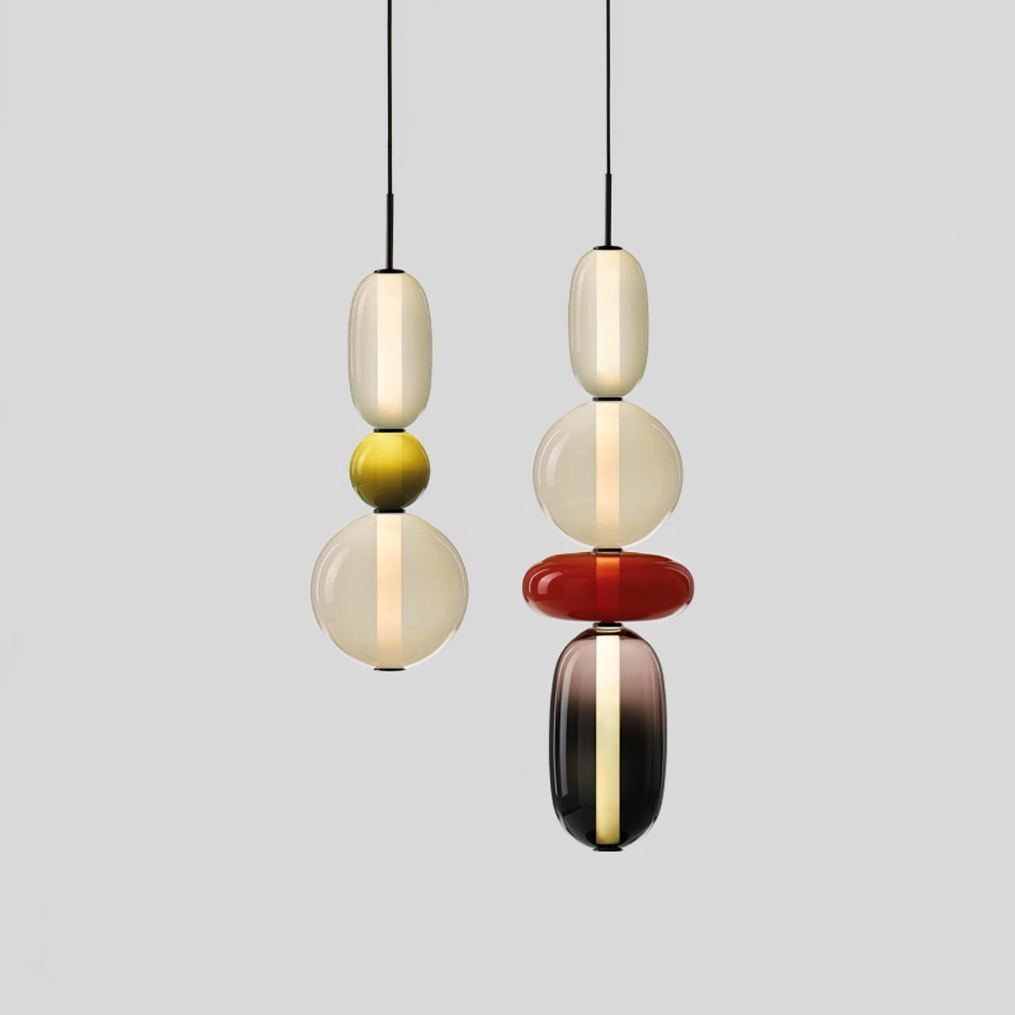 Veyla – Gekleurde Glazen Hanglamp (Plafondlamp, Modern Artistiek LED)