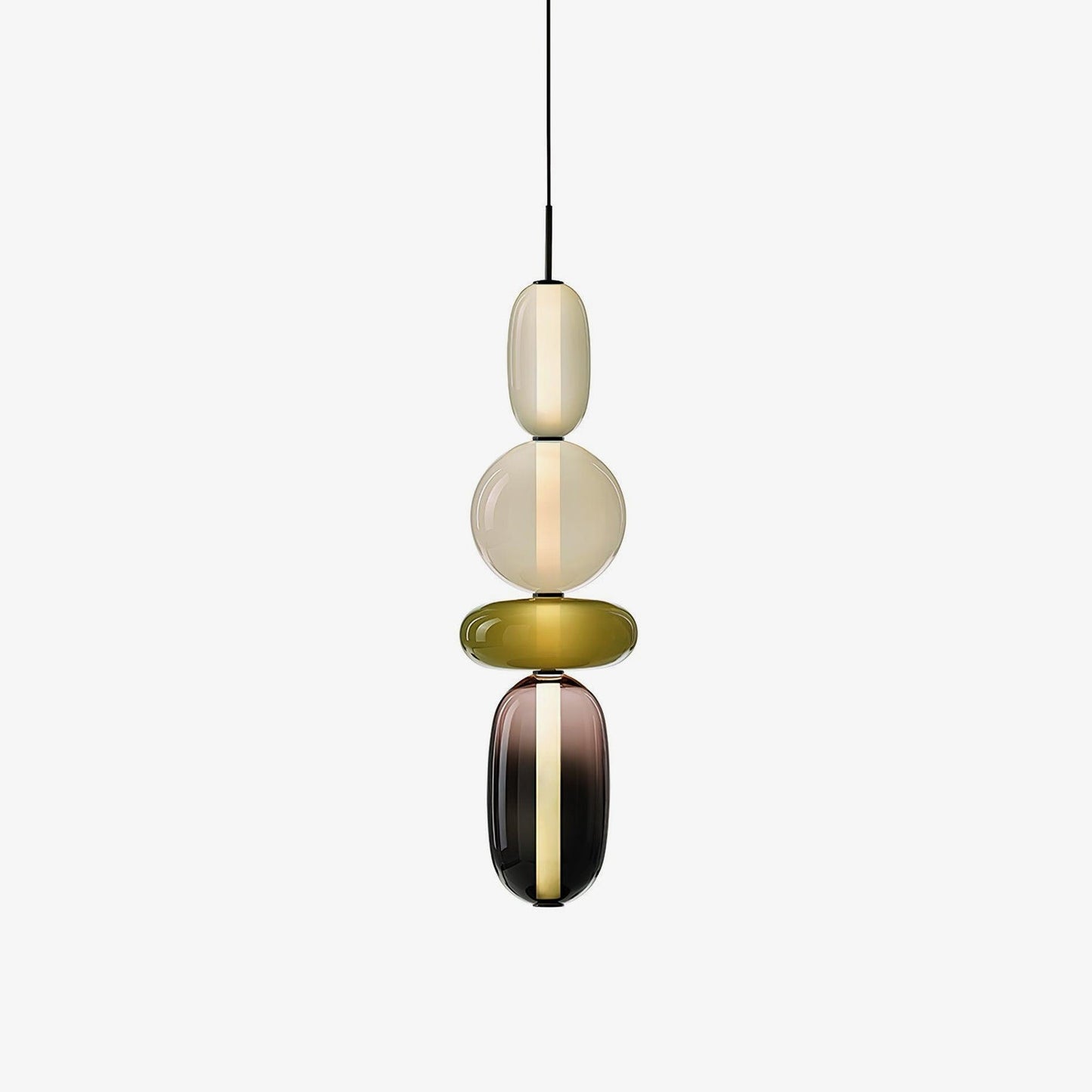 Veyla – Gekleurde Glazen Hanglamp (Plafondlamp, Modern Artistiek LED)