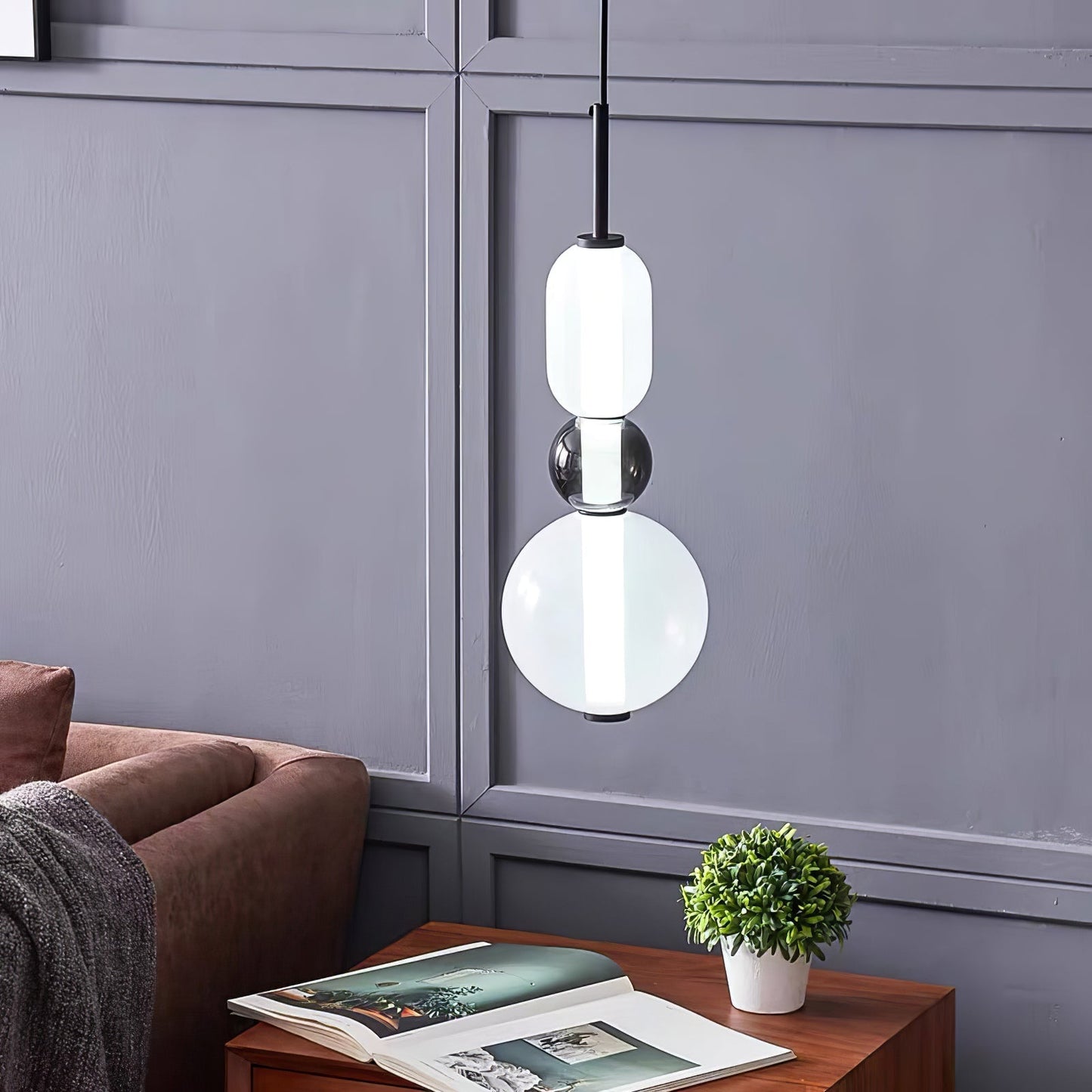 Veyla – Gekleurde Glazen Hanglamp (Plafondlamp, Modern Artistiek LED)