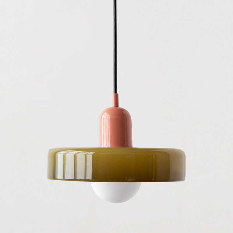GleaMore - Bauhaus Hanglamp In Stijlvol Gekleurd Glas