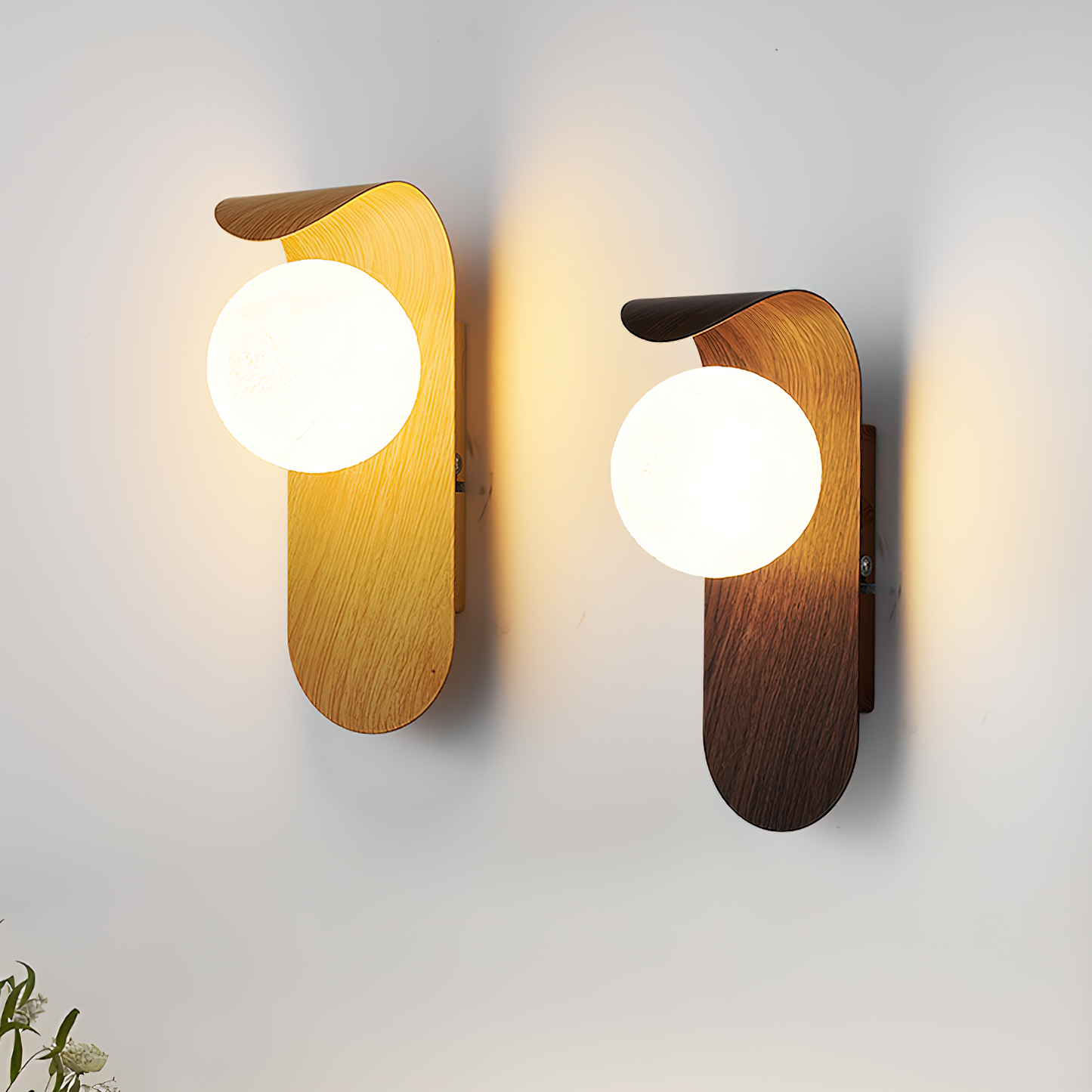 Carlyle – Scandinavische Minimalistische Wandlamp met Houtaccent (LED)