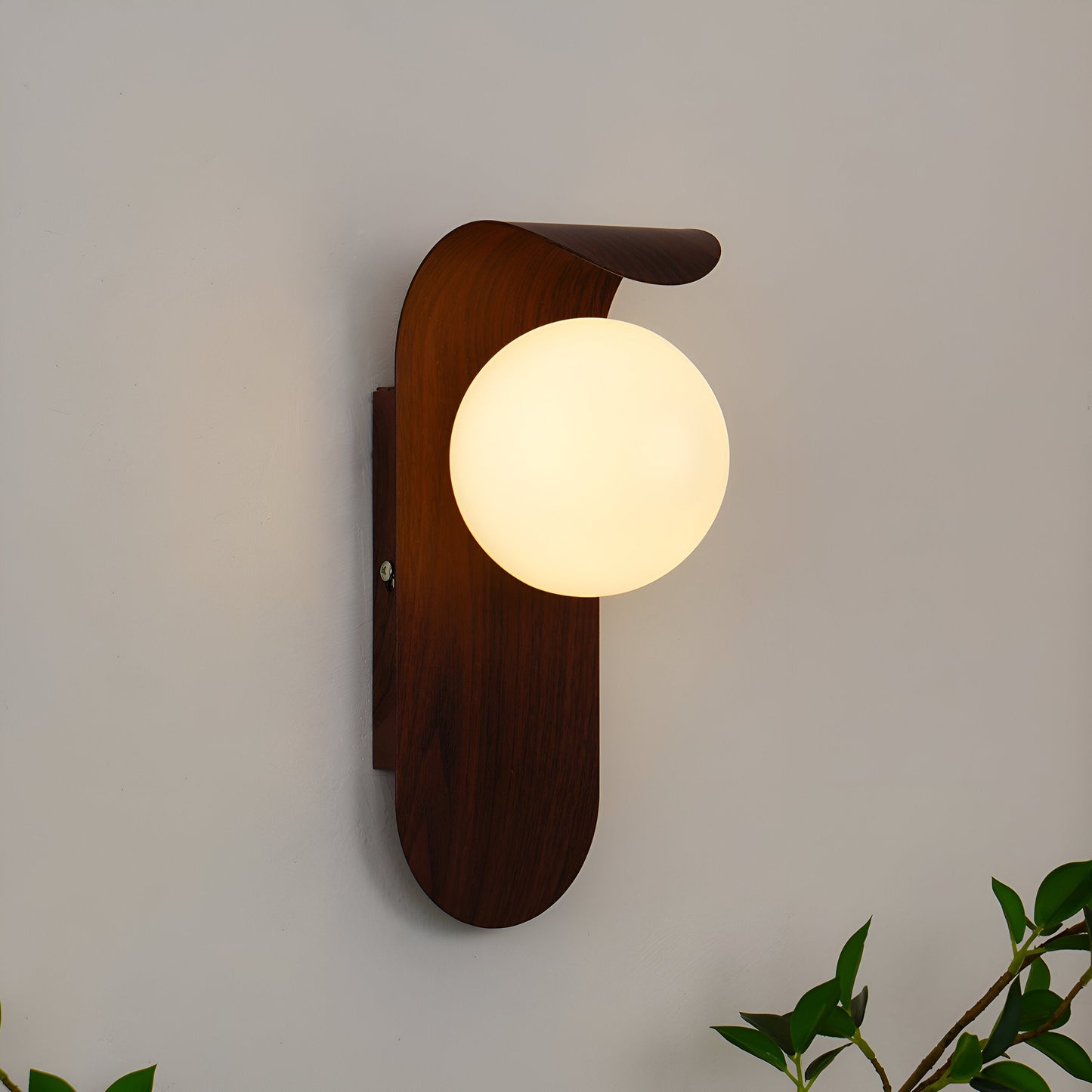 Carlyle – Scandinavische Minimalistische Wandlamp met Houtaccent (LED)