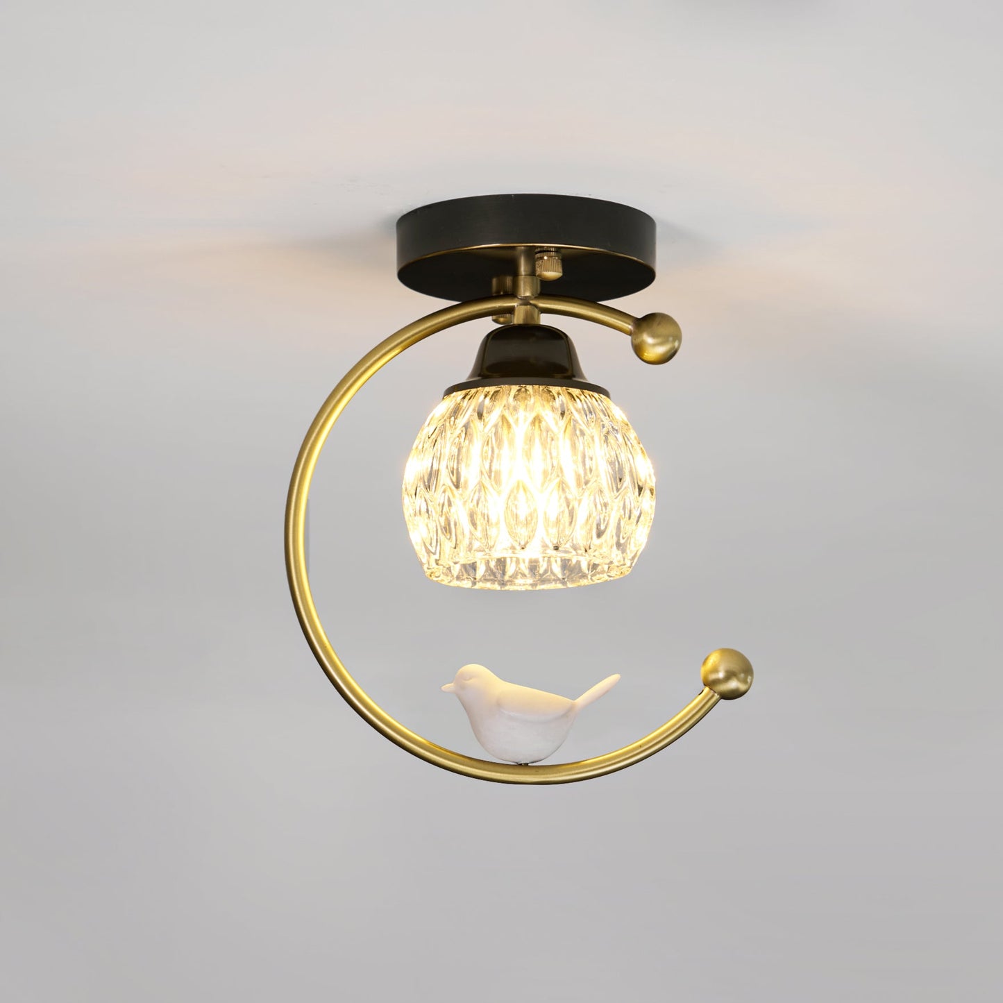Auroria - Elegante Keramische Vogel Plafondlamp Voor Gezellige Sfeerverlichting