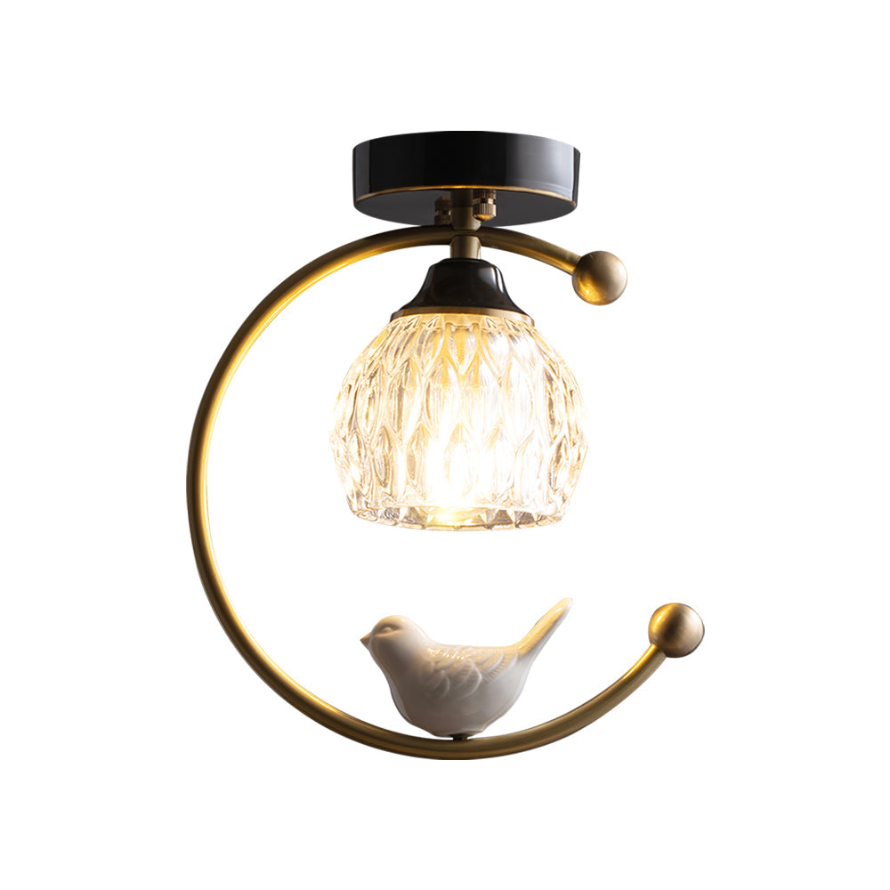 Auroria - Elegante Keramische Vogel Plafondlamp Voor Gezellige Sfeerverlichting