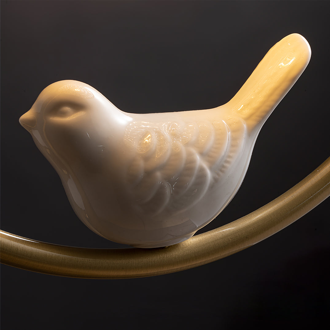 Auroria - Elegante Keramische Vogel Plafondlamp Voor Gezellige Sfeerverlichting