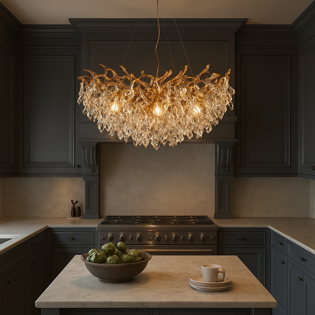 Lantherra - Moderne Luxe Kristallen Kroonluchter Met LED-Verlichting Voor Woonkamers