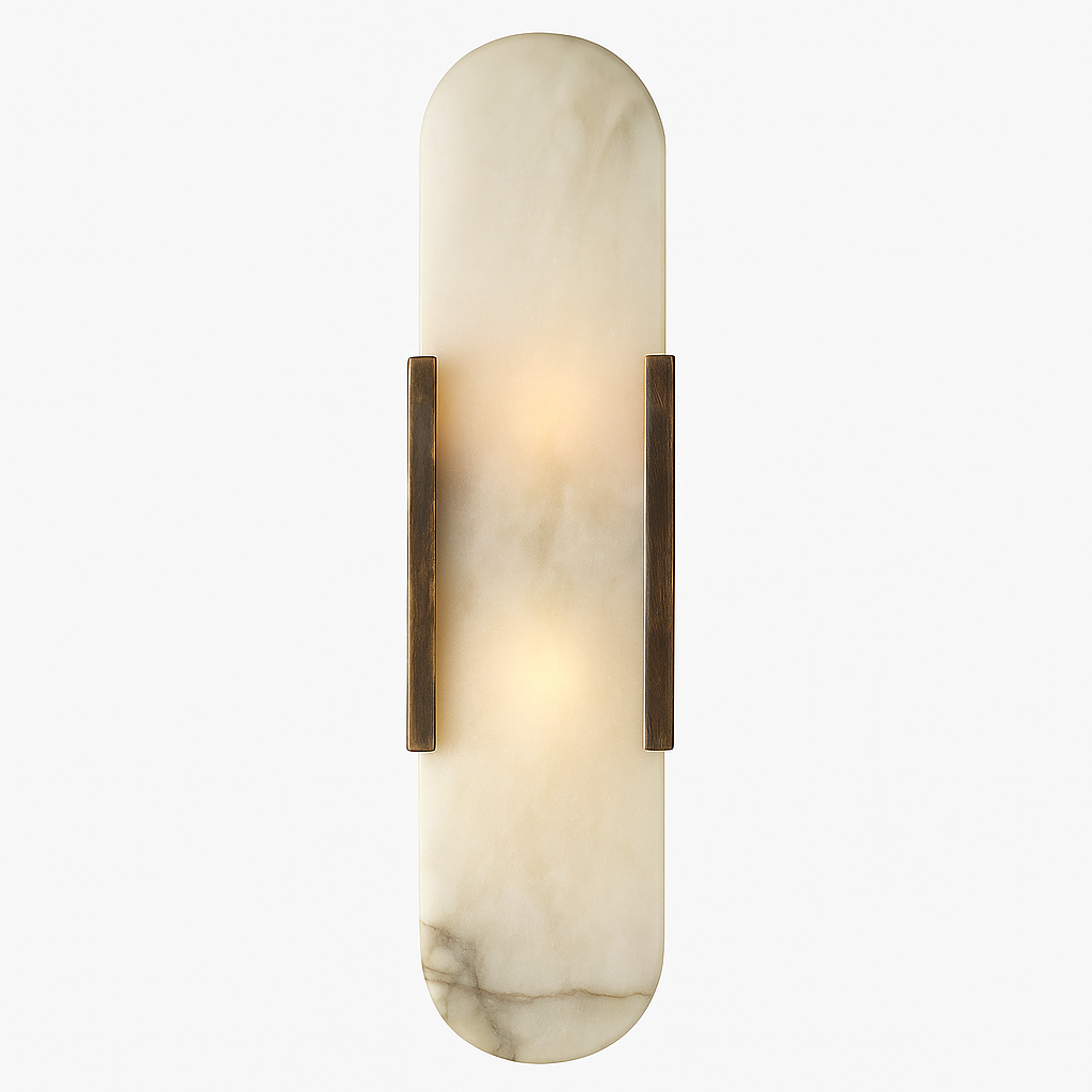 Selaro – Moderne Marmeren Wandlamp (Luxe Bedlamp, Dimbaar)