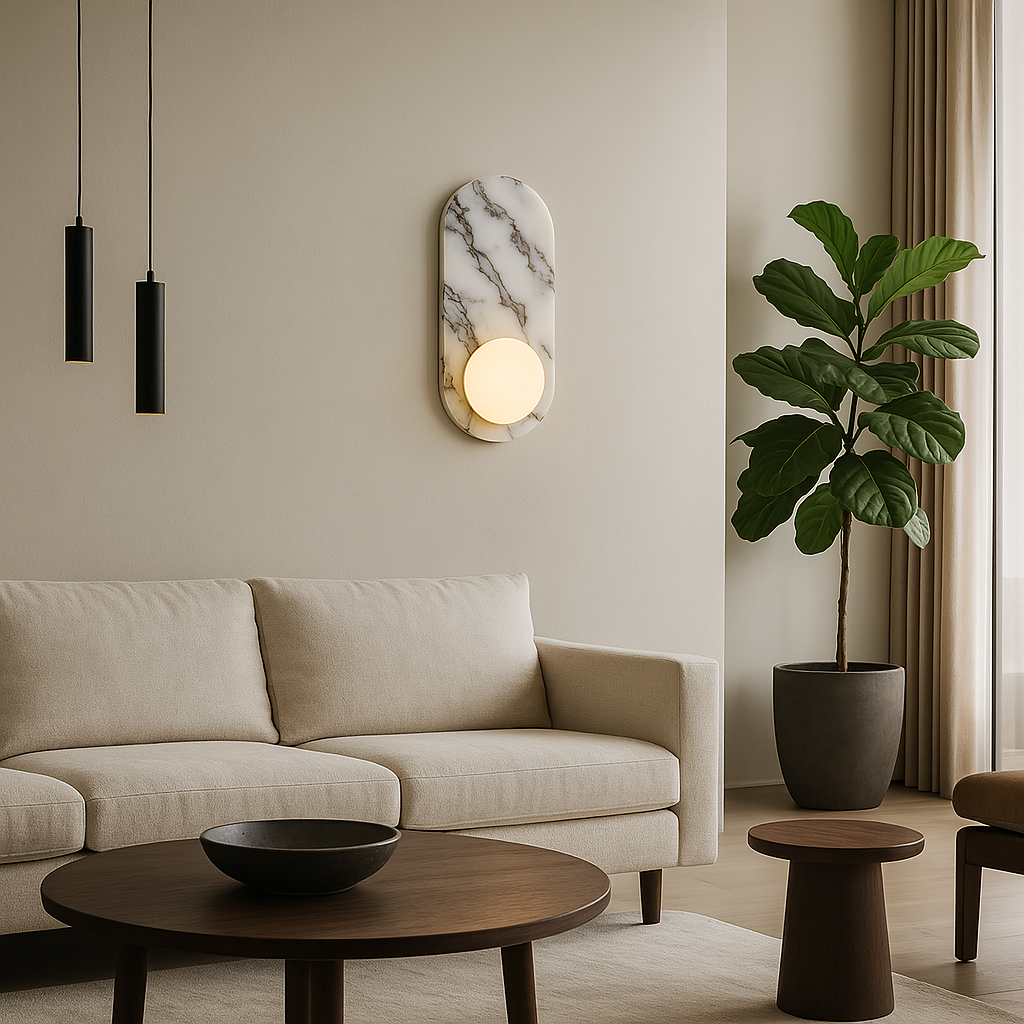Averra – Franse Light Luxury Marmeren Wandlamp