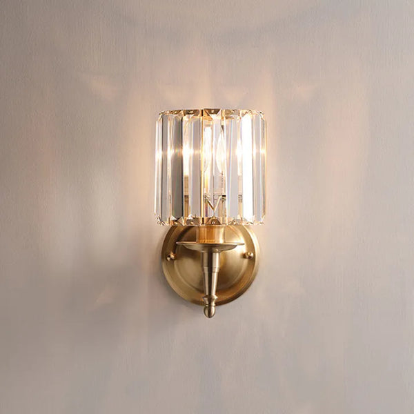 Alvera – Vintage Kristallen Wandlamp (Luxe Messing Wandlamp)