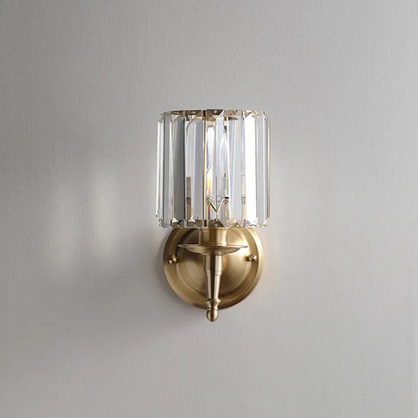 Alvera – Vintage Kristallen Wandlamp (Luxe Messing Wandlamp)