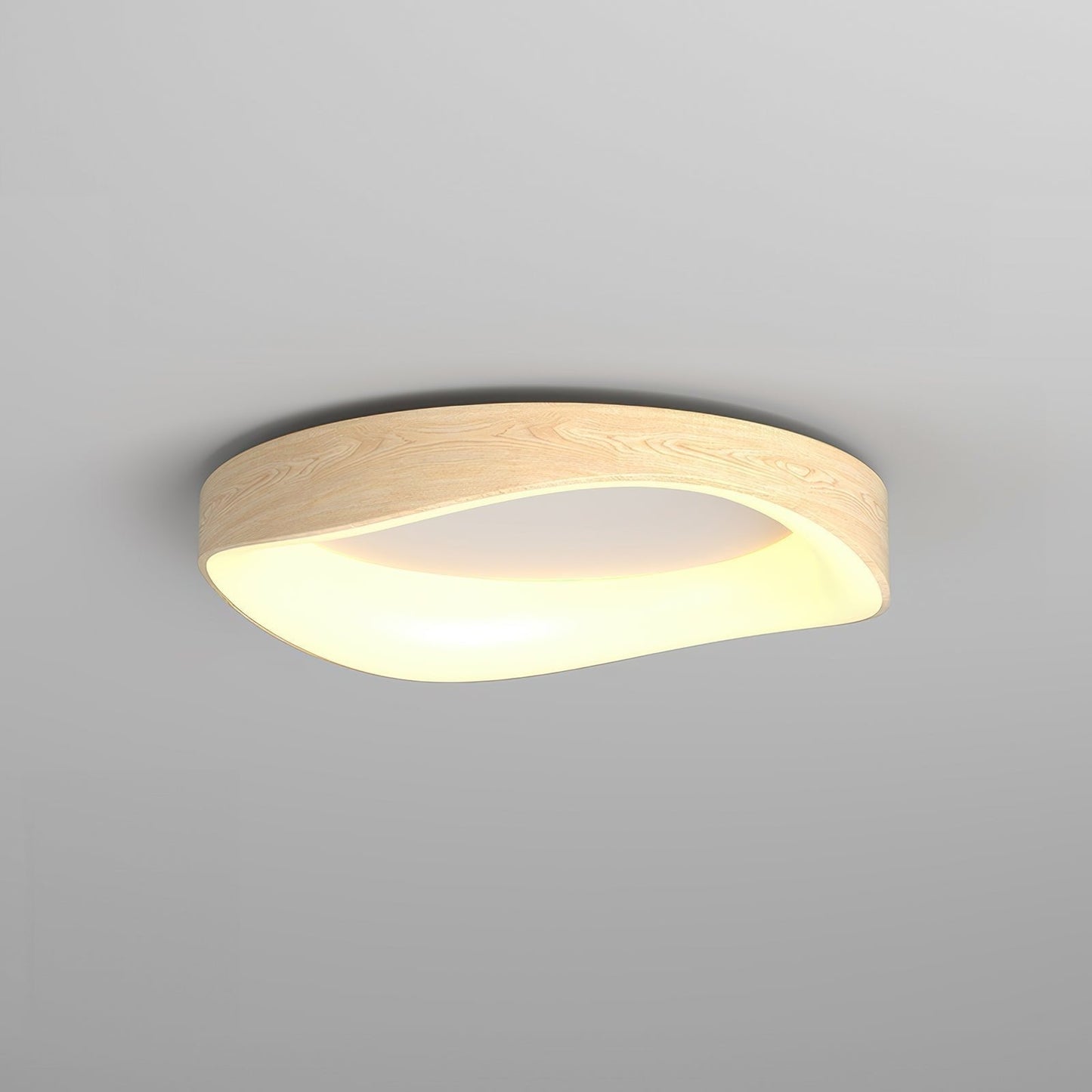 Lumora – Scandinavische Houten LED Plafondlamp