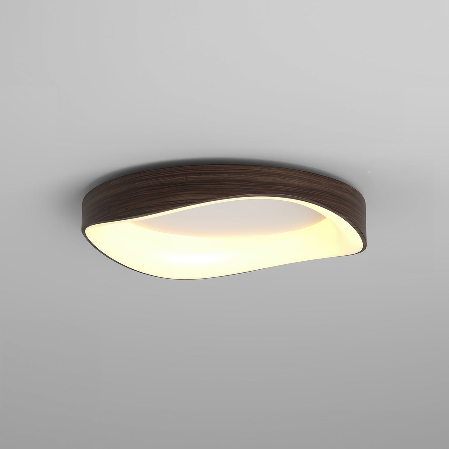 Lumora – Scandinavische Houten LED Plafondlamp
