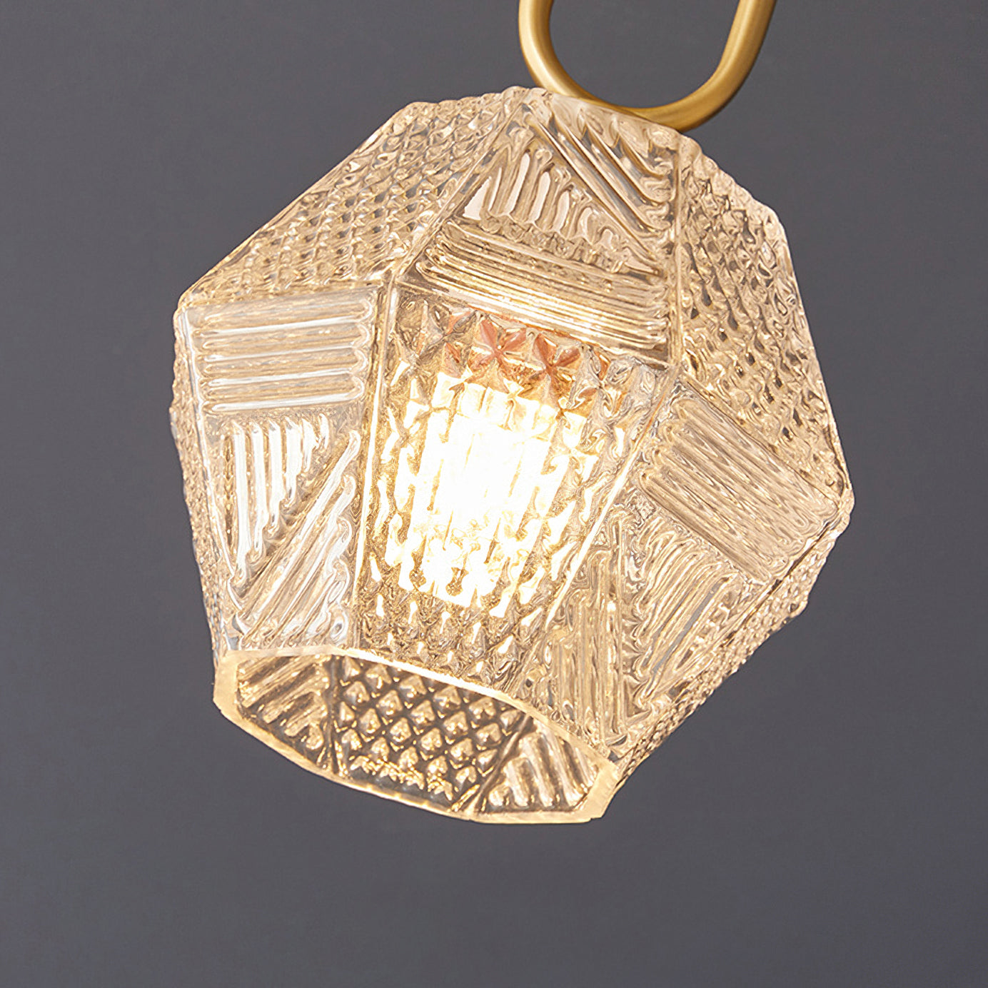 Lustoria - Elegante Art Deco Plafondlamp Met Diamantgeslepen Glas