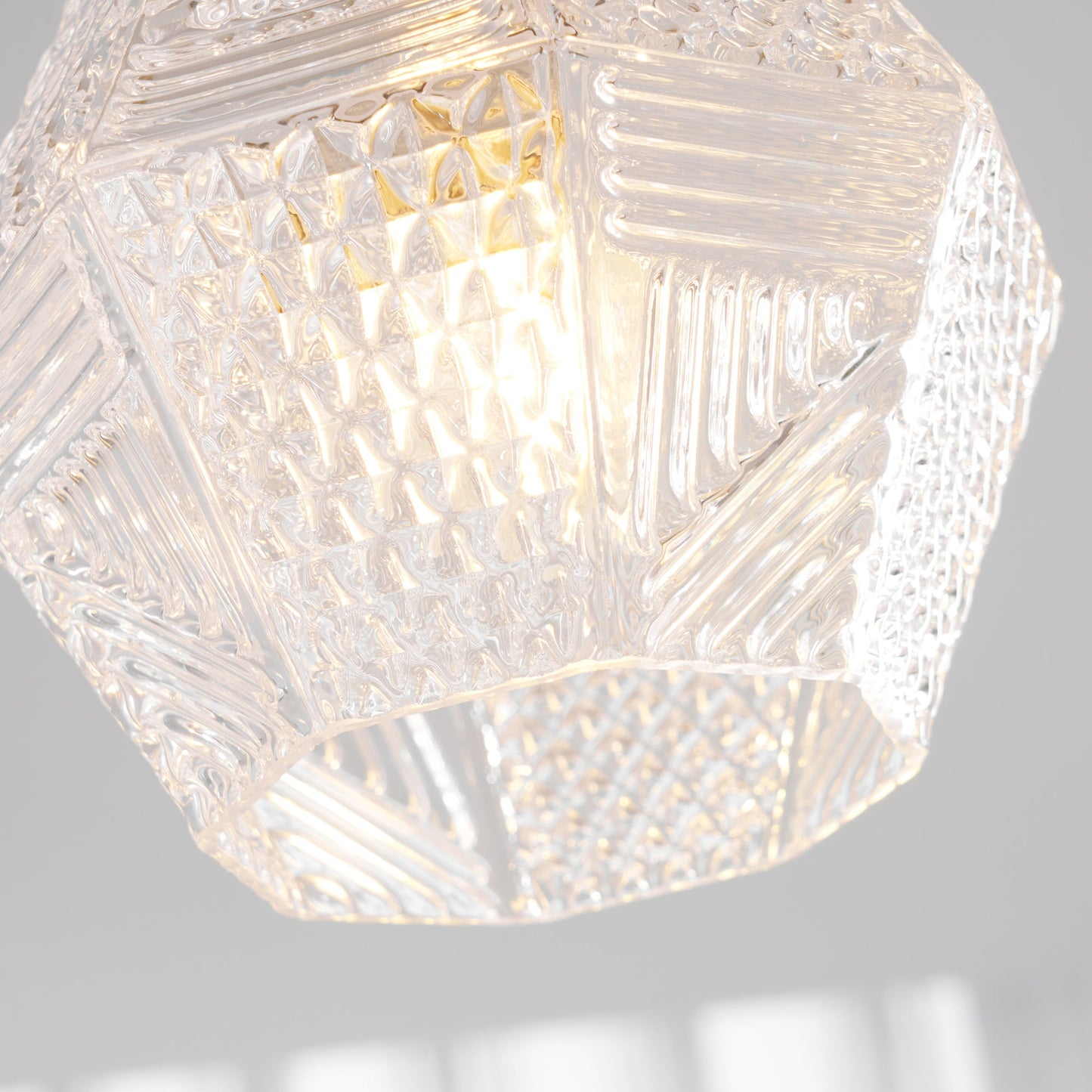 Lustoria - Elegante Art Deco Plafondlamp Met Diamantgeslepen Glas