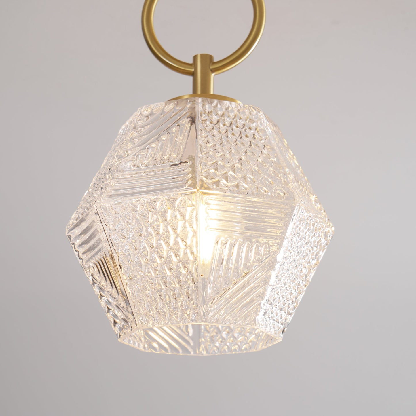 Lustoria - Elegante Art Deco Plafondlamp Met Diamantgeslepen Glas