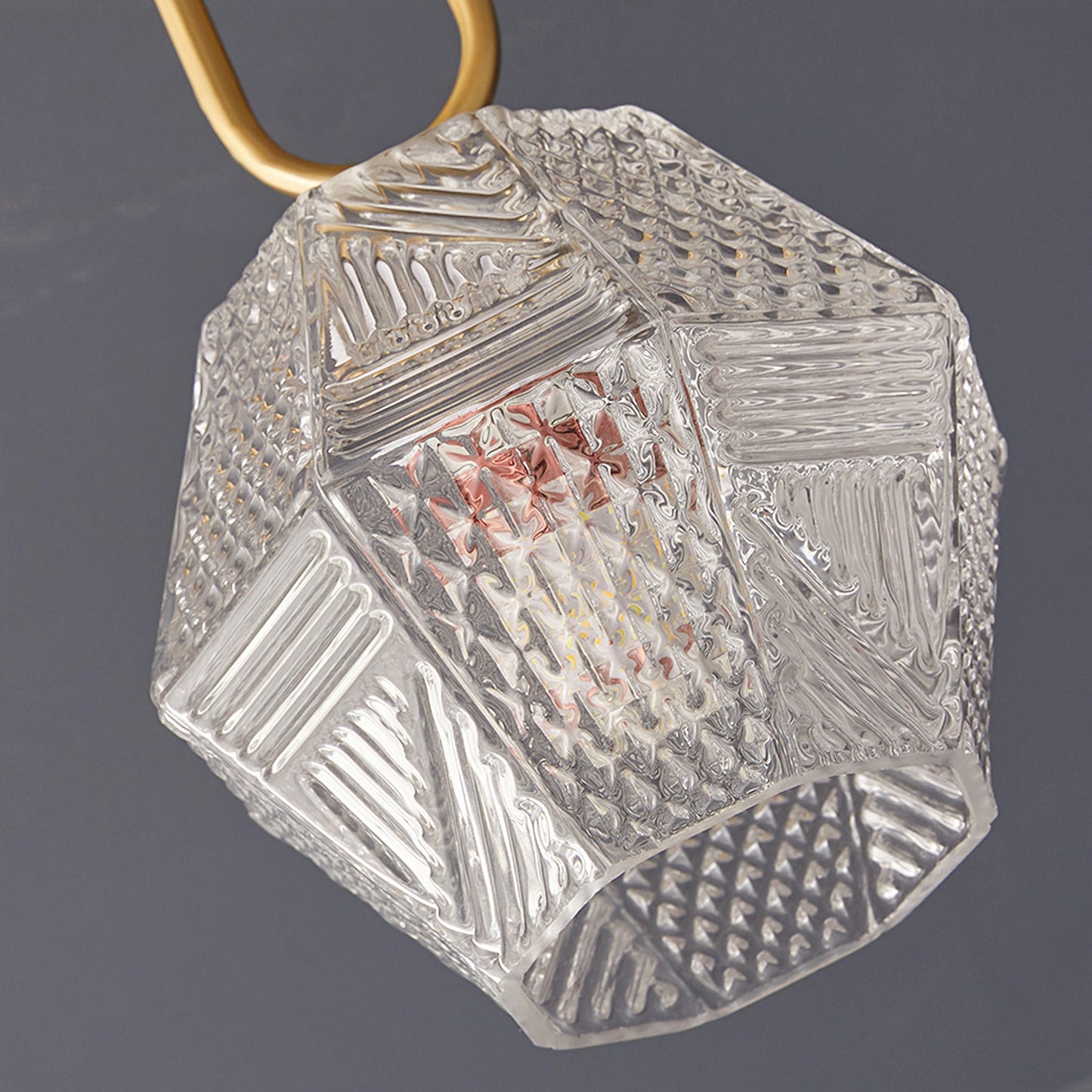 Lustoria - Elegante Art Deco Plafondlamp Met Diamantgeslepen Glas