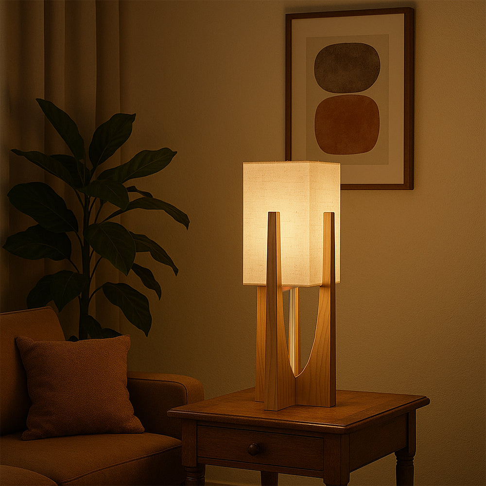 Roomisca - Eigentijdse Japanse Stijl Vloerlamp Met Wabi Sabi Charme