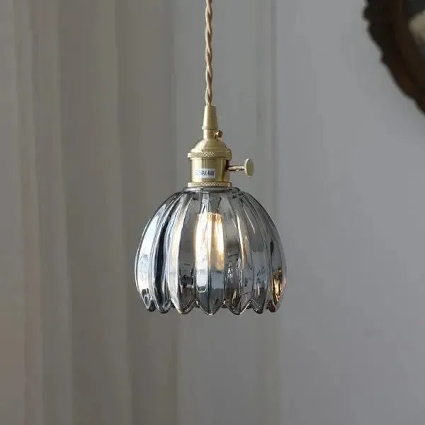 Amara – Elegante Glazen Bloem Hanglamp Plafondlamp